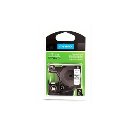 Sanford DYMO D1 Standard Labels 1/2" Black on White 45113